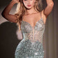 Ladivine CM370 Dress Fitted Sequin Prom Gown