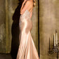 Ladivine CM391 Sparkling Halter Crystal Beadwork Glamorous Fitted Gown