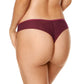 Sheer Mesh Thong Panty Gorteks Coco Burgundy-1