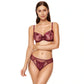 Gorteks Coco Burgundy Sheer Mid Rise Bikini Panty-4