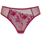 Gorteks Coco Burgundy Sheer Mid Rise Bikini Panty-2