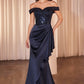Ladivine CR877 Dress Off the Shoulder Sequin Bodice Formal Gown