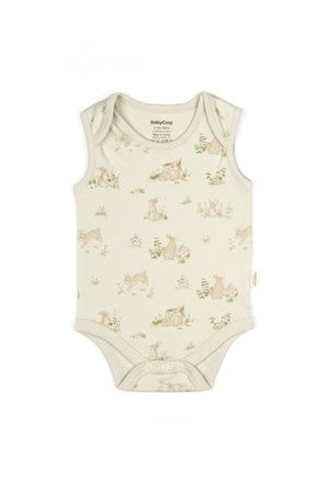 Bunny Sleeveless Organic Bodysuit