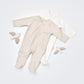 Brown Organic Footed Onesie
