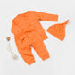 Three Piece Orange Elephant Set