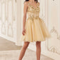 Ladivine CY019 Dress Sequin Beaded A-Line Short Dress