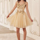 Ladivine CY019 Dress Sequin Beaded A-Line Short Dress