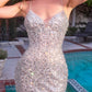 Ladivine CZ2408 Fitted Evening Gown Sweetheart Neck Leg Slit