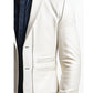 Caleb White Leather Blazer – Stylish Leather Blazer for Men