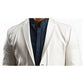 Caleb White Leather Blazer – Stylish Leather Blazer for Men