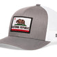 California Flag Trucker Hat  |  CA Snapback