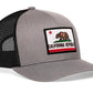 California Flag Trucker Hat  |  CA Snapback