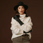 Camilla (black) - Italian long leather winter gloves with luxurious cashmere lining