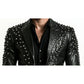 Carter Black Leather Blazer – Sophisticated Leather Blazer for Men