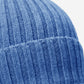 Milano (light blue) - Italian 100% cashmere ribbed beanie (unisex)
