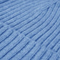 Milano (light blue) - Italian 100% cashmere ribbed beanie (unisex)