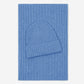 Milano (light blue) - Italian 100% cashmere ribbed beanie (unisex)