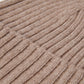 Milano (brown) - Italian 100% cashmere ribbed beanie (unisex)