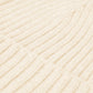 Milano (cream) - Italian 100% cashmere ribbed beanie (unisex)