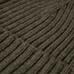 Milano (dark green) - Italian 100% cashmere ribbed beanie (unisex)