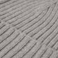 Milano (light grey) - Italian 100% cashmere ribbed beanie (unisex)