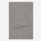 Milano (light grey) - Italian 100% cashmere ribbed beanie (unisex)
