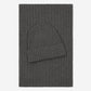 Milano (dark grey) - Italian 100% cashmere ribbed beanie (unisex)