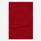 Milano (red) - Italian 100% cashmere ribbed beanie (unisex)