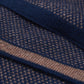 Riccardo (blue & brown) - Italian cashmere scarf with pattern