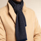 Riccardo (blue & brown) - Italian cashmere scarf with pattern