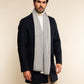 Riccardo (grey & white) - Italian 100% cashmere scarf with pattern