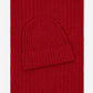 Napoli (red) - Italian 100% cashmere ribbed scarf (unisex)
