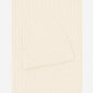 Napoli (cream) - Italian 100% cashmere ribbed scarf (unisex)