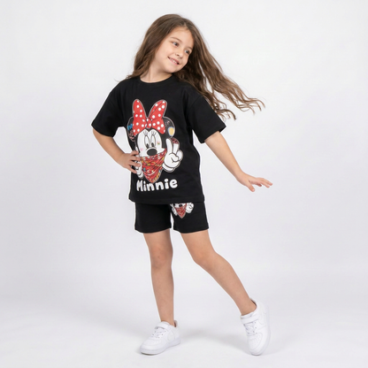 Downtown Mouse Girls Short Set-0
