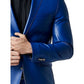 Charlie Blue Leather Blazer – Stylish Leather Blazer for Men