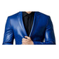 Charlie Blue Leather Blazer – Stylish Leather Blazer for Men