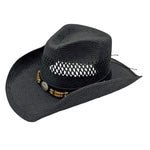 Peter Grimm Chase straw cowboy hat by HatCountry, featuring a classic woven design and curved brim