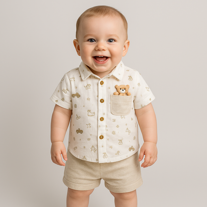Little Mike Dressy Short Set - Farnelli
