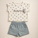 Dotted Charm Girls Casual Set-1