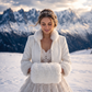 Ivory Faux Fur Bridal Jacket (Kendal Ivy07)