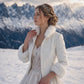 Ivory Faux Fur Bridal Jacket (Kendal Ivy07)