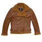 Chelsea Women's Leather Jacket Faux Shearling