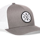 Chicago Trucker Hat  |  White Patch CHI X Snapback