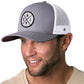 Chicago Trucker Hat  |  White Patch CHI X Snapback