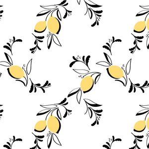 Amalfi Coast Lemon White Zippered Romper