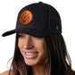 Cleveland Trucker Hat  |  Leather CLE X Snapback