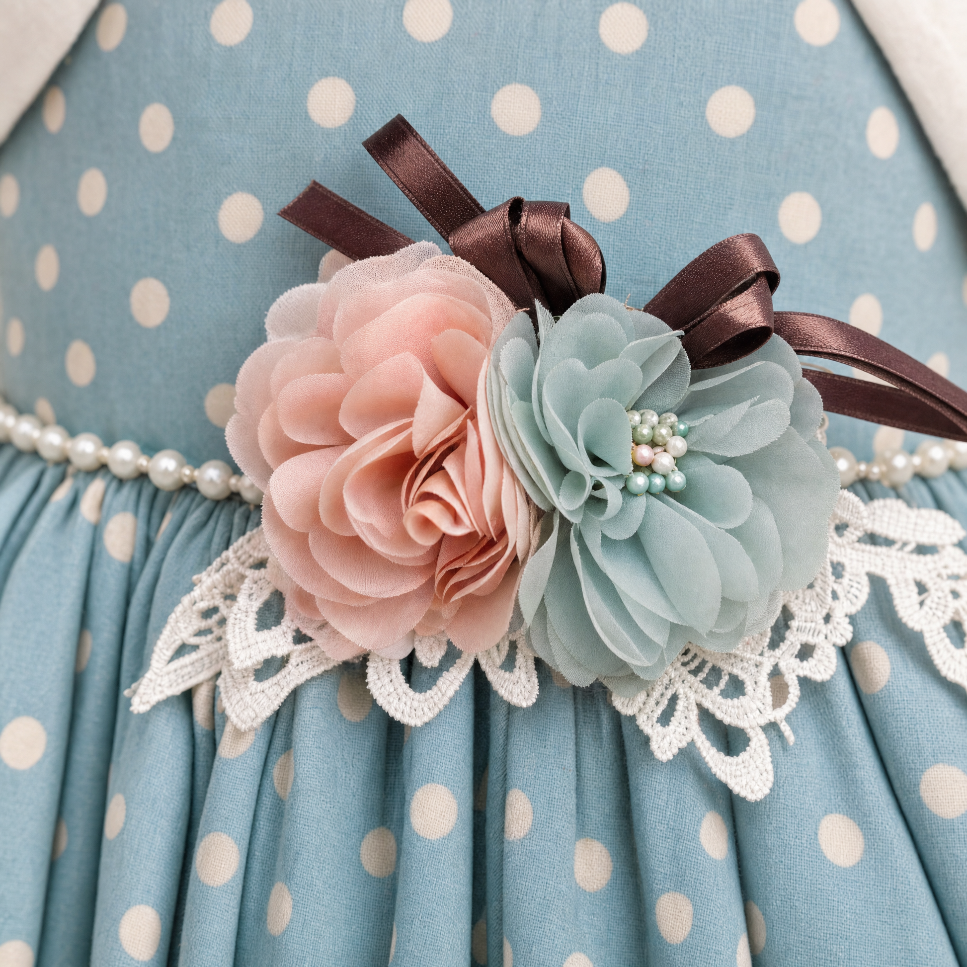 Dotty Sunday Dress & Bolero Set-2