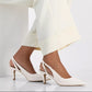 Clover Slingback Beige