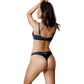Sheer Mesh Thong Panty Coco Navy Blue-3