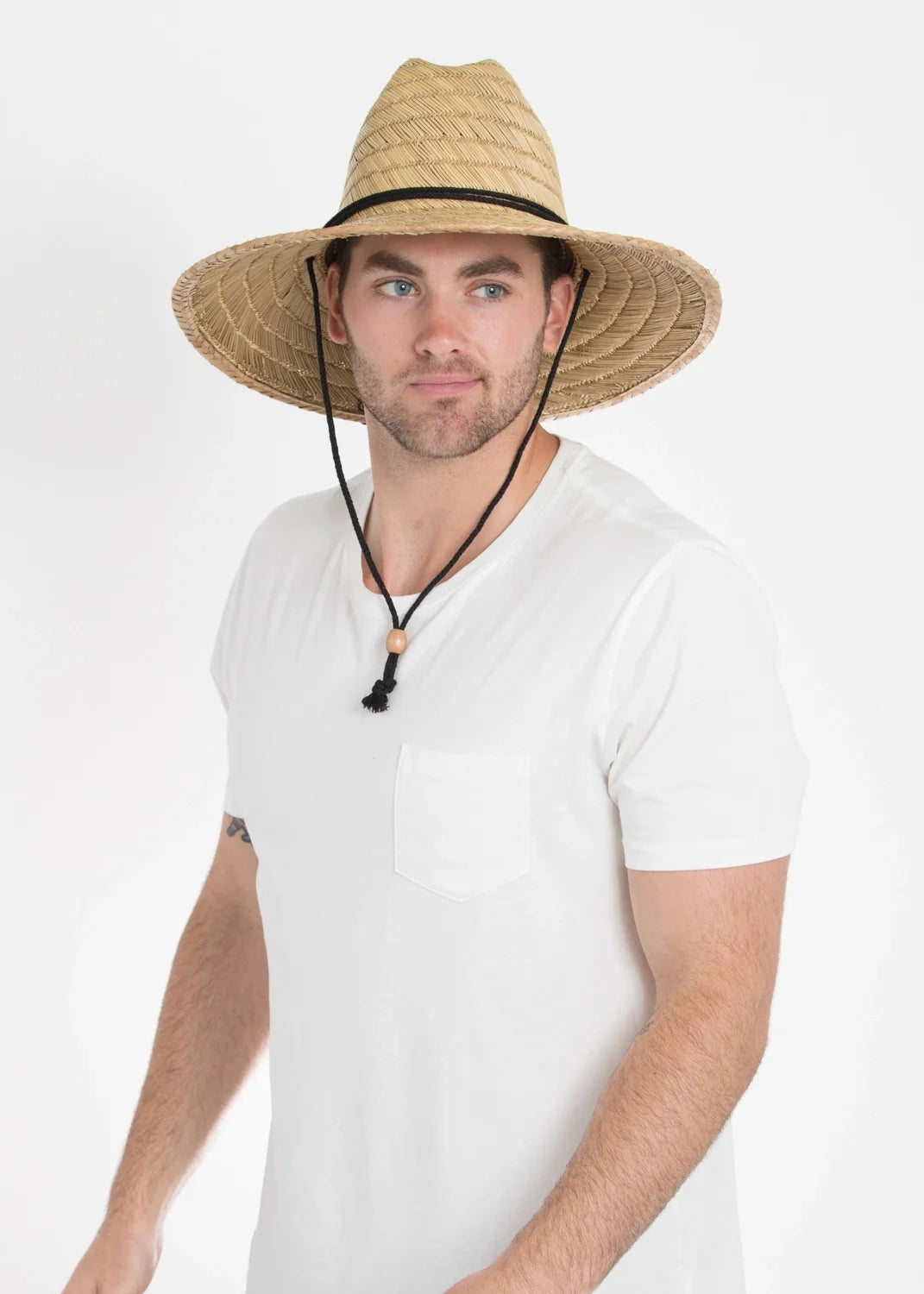 Peter Grimm Costa straw lifeguard hat by HatCountry with a wide brim and natural woven texture